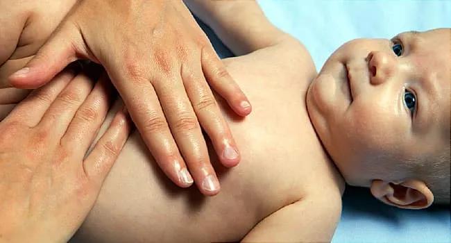 baby constipation massage technique